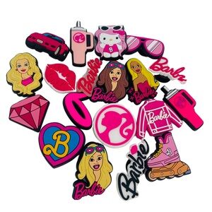 19 PCS BARBIE CROC CHARMS